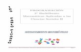 PROGRAMACIÓN 2º Bachillerato Matemáticas Aplicadas …iespablopicasso.org/web20/attachments/article/84/2ºBACHAPMATE.pdf · IES Pablo Picass o / Dpto de Matemáticas / Matemáticas
