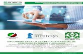 COMERCIO EXTERIOR Y ADUANAS DIPLOMADO PARA …asesores-stratego.com/wp-content/uploads/2016/07/... · contribuciones y restricciones y regulaciones no arancelarias, para autorizar
