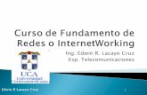 Ing. Edwin R. Lacayo Cruz Esp. Telecomunicacionesblog.uca.edu.ni/edlacayo/files/2009/09/Unidad-5.-Curso-de... · Principios básico de Conmutación Ethernet y Intranet 5. ... dispone