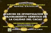 Presentación de PowerPoint - infocafes.cominfocafes.com/portal/wp-content/uploads/2016/08/03-Luis-Garcia... · avances de investigacion en mejoramiento genetico de la calidad del