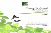 Memoria Anual de Labores - Fundacion ProPetén – El sentido humano de …propeten.org/wp-content/uploads/2017/07/Memoria-de-La... · 2017-07-03 · desarrollo sostenible de Petén