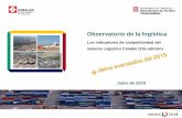 Los indicadores de competitividad del sistema … · Observatorio de la logística Los indicadores de competitividad del sistema Logístico Catalán (10a edición) Julio de 2015 .