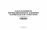 LECCIONES APRENDIDAS SOBRE CONSULTA PREVIA · lecciones aprendidas sobre consulta previa ivÁn bascopÉ sanjinÉs (coordinador) la paz-bolivia 2010