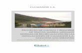CULMANOR S.A. - Euskadi.eus · PROYECTO DE CULTIVO Y ENGORDE DE TRUCHA MARINA MEDIANTE SISTEMAS DE RECIRCULACIÓN ENLAS INSTALACIONES DE CULMANOR S.A. DONOSTIA-SAN SEBASTIÁN . Documento