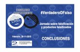 Introducción - CECUcecu.es/falsificaciones/Conclusiones_Jornada_VoF.pdf · Introducción La campaña “Verdadero o Falso” es una iniciativa de la Confederación de Consumidores