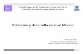 Población y desarrollo rural en México - Comisión ... · Comité Especial de Población y Desarrollo de la Comisión Económica para América Latina Población y desarrollo rural
