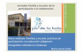 Jornadas Familia y escuela: de la participación a la ...irie.uib.cat/files/jornades/TR_jornades.pdf · Plan de acogida, Plan de convivencia, Plan de autonomía de centro, Plan de