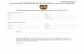 Formulario de inscripción para la A.E.I.T aeitp.pdf · Asociación Española de Instructores de Tiro Policial Formulario de inscripción para la A.E.I.T.P Información personal Nombre