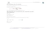 Ecuaciones de 2º grado - Departamento de … · ... toda expresión de la forma: ax2 + bx +c = 0 con a ... La ecuaciones racionales son ecuaciones en las que ... el polinomio P(x)