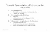 Tema 7. Propiedades eléctricas de los materialesasesorias.cuautitlan2.unam.mx/inorganica/profes/asp/apuntes/prop... · Aislantes y propiedades dieléctricas • Aislamiento eléctrico