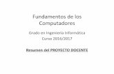 Fundamentos de los Computadores - …serdis.dis.ulpgc.es/~gii-fc/material_clases_teoria/Dia1/presentac... · Fundamentos de los Computadores Grado en Ingeniería Informática ...
