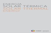 ENERGÍA SOLAR TÉRMICA SOLAR THERMAL - … · SISTEMAS Y COMPONENTES Modelado, Simulación, Optimización y Diseño de Sistemas y Componentes Solares Térmicos • Centrales eléctricas