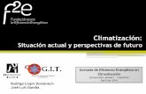 Situación actual y perspectivas de futuro · Ruido . 1. Importancia de la Climatización Consumo energético ... R. Herrero, F. Valera. Selección de un sistema de climatización