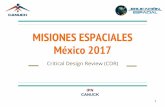 México 2017 MISIONES ESPACIALES€¦ · ... que a cada instante a partir del lanzamiento, ... ecuación diferencial: La descripción del cohete después del ... permite conocer el