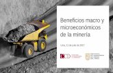 Presentación de PowerPoint - miningpress.com · Beneficios del sector Puesta en valor de la cartera de proyectos Industrialización y cluster minero. Beneficios del sector. Niveles
