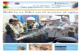 El MMAyA ejecuta políticas y acciones para que la … · Separata especial por el Día Mundial del Agua No. 1 - 2015 Páginas 4 El MMAyA ejecuta ... contaminación ambiental. En