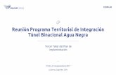 Reunión Programa Territorial de Integración Túnel ... · Adjudicación de dos Proyectos de Línea de Medio Ambiente GORE Coquimbo. - Residuos Una Segunda Oportunidad: Trabajo con