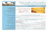 Our Lady of Lourdes · poder para centrar nuestra atención en el significado de la Cuaresma y ... 8:15 p Totus Tuus (Rm 113) 8:15 p Esc. de Evangel. (Rm 119) ... Our Lady of Lourdes