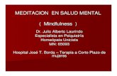 MEDITACION EN SALUD MENTAL - sap.org.ar · meditar es: estar plenamente ... b. para cambiar nuestras mentes se necesita un entrenamiento sistematico. imagen de escenas desagradables