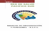 Manual de Organización y Funciones - R.S.P.S. - …€¦ · y modernización del sistema de trabajo que realiza cada unidad orgánica. ... el ámbito administrativo sobre ... 3.1