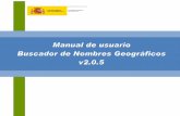 Infraestructura de Datos Espaciales de España … · La aplicación Buscador de nombres geográficos es un nomenclátor1 distribuido que permite consultar topónimos2 oficiales e