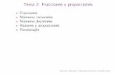 Tema 2: Fracciones y proporciones - uah.es · Pedro Ramos. Matem aticas I. Grado de Educaci on Primaria. Universidad de Alcal a. Tema 2: Fracciones y proporciones? Fracciones? Numeros