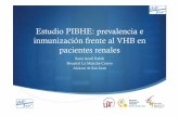 Estudio PIBHE: prevalencia e inmunización frente al … Aoufi, estudio PIBHE.pdf · coagulopatía, síndrome emético) Revisión a los 2-6 meses hasta seroconversión a antiHBs Tratamiento