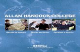 ALLAN HANCOCK COLLEGE · ¡Decídase a Triunfar! Admisión La admisión para Allan Hancock College está abierta para cualquier persona mayor de 18 años de edad, graduado de la ‘high