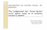 La configuración del Tercer Sector como agente social … · como agente social en el contexto ... 3) Mercantilización selectiva de espacios de acción social potencialmente rentables