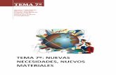 TEMA 7º - biblioteca.torrealmirante.netbiblioteca.torrealmirante.net/Tema7Nuevosmateriales.pdf · TEMA 7º Apuntes 1º Bachillerato ... GESTIÓN DE RECURSOS DE MATERIALES; ... material