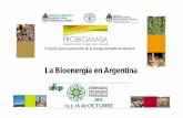 La Bioenergía en Argentina - afcparg.org.ar · Evita un pasivo ambiental importante. Reduce emisiones de gases contaminantes y partículas provenientes de la quemaincontrolada y