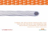 Cable de Aluminio Desnudo con Alma de Acero … · - CFE E0000-18 Cables ACSR/AS - ASTM B-549 Concentric - Lay - Stranded Aluminum Conductors, Aluminum-Clad Steel Reinforced (ACSR/AW).