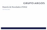 Reporte de Resultados 2T2012 - Grupo Argos - … · 2016-09-26 · Código de Buen Gobierno ... los departamentos de Córdoba, Antioquia, Cundinamarca, Boyacá y Cauca . 23 Grupo
