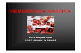 Hemorragia Massiva Acadèmia 2011.ppt [Modo de … · COAGULOPATIA DE CONSUM / CID FISIOPATOLOGIA - COAGULOPATIA Activació de la coagulació en els punts de lesió ...