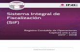 Sistema Integral de Fiscalización (SIF)portalanterior.ine.mx/.../rsc/PDF/registro_contable_operaciones.pdf · Unidad Técnica de Fiscalización Sistema Integral de Fiscalización