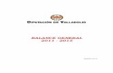 BALANCE GENERAL 2011 - 2015 - Diputación de … · 2 BALANCE GENERAL DE LEGISLATURA 1. Introducción. 2. Autonomía local y administración eficiente y austera. 3. Nuestros pueblos: