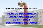 Presentación de PowerPoint - municomas.gob.pe · municipalidad distrital de comas plan de desarrollo local concertado 2017 – 2021 del distrito de comas
