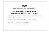 BOLETÍN OFICIAL MUNICIPAL Nº 139 - quilmes.gov.arquilmes.gov.ar/pdf/boletines/boletin-139.pdf · 5 Que en 1858, Sarmiento, ocupando el cargo de Senador ... papel, libros, útiles