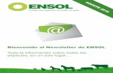 Bienvenido al Newsletter de ENSOL - ensolsa.com · MBA en Nutrición Animal ... Los productos medicados incluyen una apartado imprescindible: restricciones de uso y período de retiro