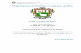 MUNICIPALIDAD PROVINCIAL DE MELGAR -AYAVIRI · 2017-03-17 · control de calidad necesario según certificaciones entregadas antes del internamiento de los bienes ... La Municipalidad