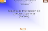 Sistema de Información de Carrera Magisterial (SICAM) · 5. Constancia de ... Manual de Usuario para lo operación del Sistema. ... Modulo empleado para que el docente actualice