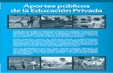 Aportes públicos de la Educación Privada - cipes.org publicos.pdf · Desde que en la época colonial, las Ordenes de Jesuitas y Franciscanos ... también de los aportes del sistema