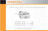 MANUAL DE INSTRUCCIONES - utax.com€¦ · una copiadora e impresora y una sección de solución de problemas. Guía de uso avanzado ... Uso del disco duro ...