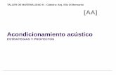 Acondicionamiento acústico - m2db | Materialidad 2 … Municipal Sur –Proyecto: Arq. Alvaro Siza ACONDICIONAMIENTO ACÚSTICO TIEMPO DE REVERBERACIÓN SUPERFICIES, ABSORTANCIAS (D)
