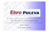 EL AÑO DE LA CONSOLIDACIÓN - ebrofoods.es · üMenor disponibilidad de azúcar campaña 2001/02 inferior en 115.000 Tns a campaña anterior ... Plan de optimización operativa üObjetivos