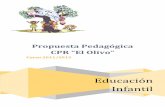 Propuesta Pedagógica CPR “El Olivo” - juntadeandalucia.es · Entendemos la presente Propuesta Pedagógica como el documento en el que ... tempranas en este proceso nos parece