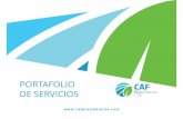 PORTAFOLIO DE SERVICIOS - CAF Proambiente€¦ · terrestre de sustancias peligrosas desde ... la infraestructura de transporte y el Plan de Contingencia ... de hidrocarburos desde
