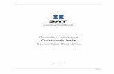 Manual de instalación componente AddIn para Contabilidad ...oma · Ingresar a la página de Internet del SAT, Apartado: Información - contabilidad electrónica – Convertidor de