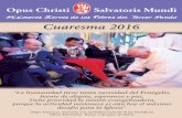 Cuaresma 2016 - ..:: MSPTMmsptm.com/esp/wp-content/uploads/2014/05/Cuaresma-2016.pdf · Cuaresma 2016 (Papa Francisco. Discurso a la Asamblea General de las Pontifi cias Obras Misioneras.