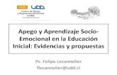 Apego y Aprendizaje Socio- Emocional en la … · Apego y Aprendizaje Socio-Emocional en la Educación Inicial: Evidencias y propuestas Ps. Felipe Lecannelier flecannelier@udd.cl